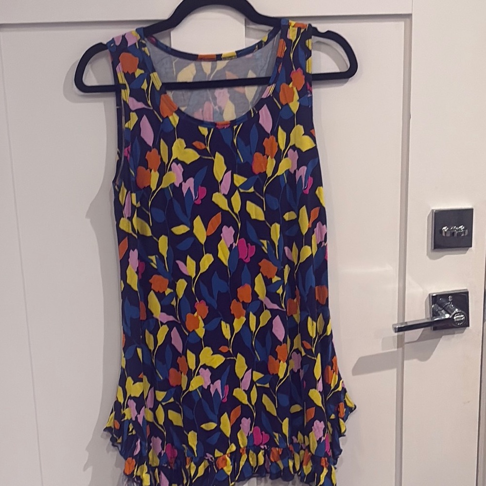 LOGO by Lori Goldstein Floral Tank Top - Multicolor